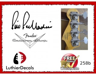 Pino Palladino Custom Shop guitar Decal 258b